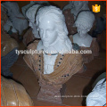 Popular decorative modern carved marble western male bust for home